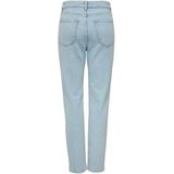Jeans - Straight Fit - High Waist - Blauw - Katoen