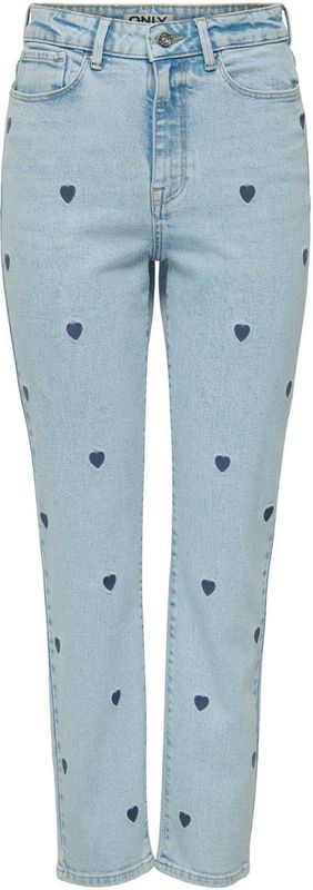 Jeans - Straight Fit - High Waist - Blauw - Katoen