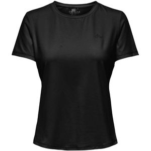 ONLY PLAY - ONPFONT - Sportshirt - Zwart - Korte Mouwen - Ronde Hals
