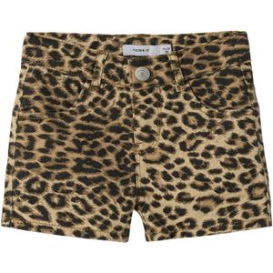 Korte Broeken - Shorts - All-over Print - Verstelbare Taille - Mom Fit