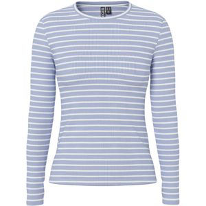 PIECES Shirt 'PCRuka'  pastellila / wit