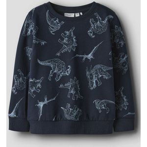 Sweatshirt - Herhaalprint - Ronde Hals - Lange Mouwen - Regular Fit