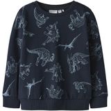 Sweatshirt - Herhaling Print - Ronde Hals - Lange Mouwen - Regular Fit