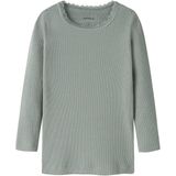 Name It - NMFKAB LS TOP NOOS - Shirt - Slate Gray - Lange Mouwen
