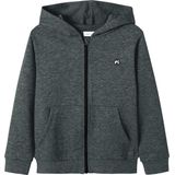 Cardigan - Groen - Geborstelde Sweatstof - Hoodie met Kangoeroezak