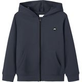 Capuchon Sweatvest - Hoodie - Geborstelde Sweatstof - Kangoeroezak - Lange Mouwen