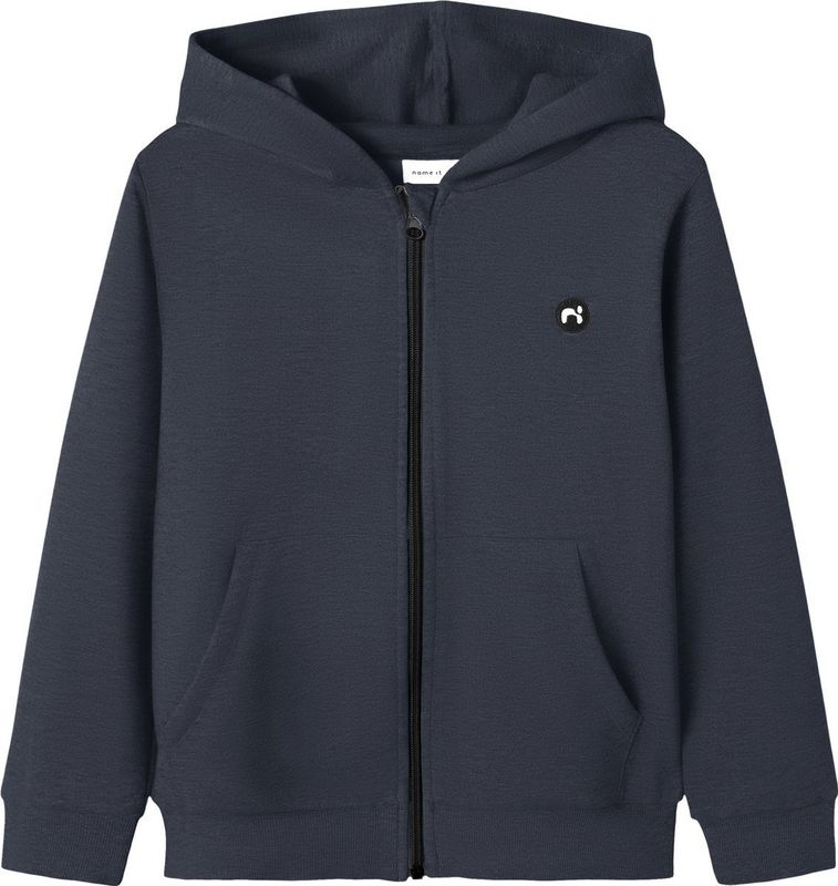 Capuchon Sweatvest - Hoodie - Geborstelde Sweatstof - Kangoeroezak - Lange Mouwen