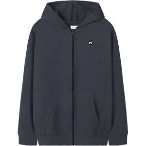 Capuchon Sweatvest - Hoodie - Geborstelde Sweatstof - Kangoeroezak - Lange Mouwen