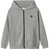 Cardigan - Zwart - Geborstelde Sweatstof - Kangoeroezak - Hoodie