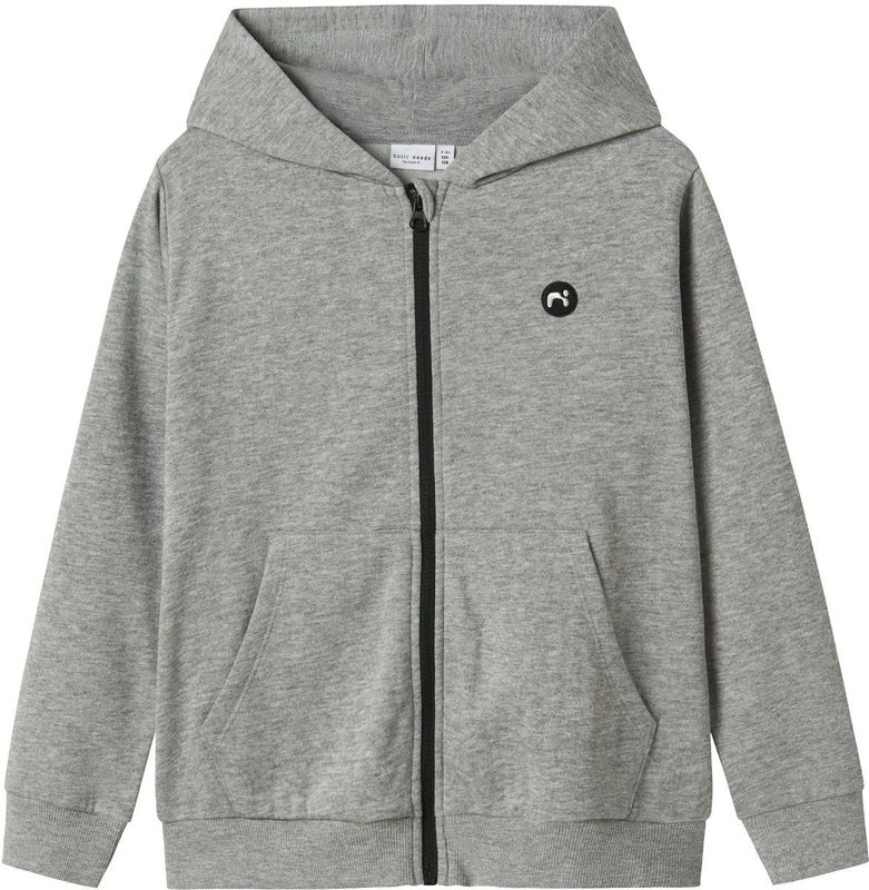 Cardigan - Zwart - Geborstelde Sweatstof - Kangoeroezak - Hoodie
