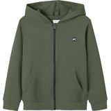 Cardigan - Kangoeroezak - Hoodie - Lange Mouwen - Geborstelde Sweatstof