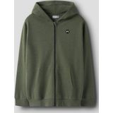 Cardigan - Geborstelde Sweatstof - Kangoeroezak - Hoodie - Lange Mouwen