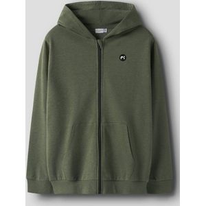 Cardigan - Zwart - Geborstelde Sweatstof - Kangoeroezak - Hoodie