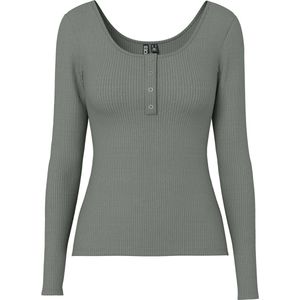 Pieces - KITTE - Slim Fit Shirt - Katoenmix - Lange Mouwen