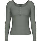 Pieces - KITTE - Slim Fit Shirt - Katoenmix - Lange Mouwen