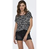 Only - ONLMOSTER - T-shirt - Cloud Dancer - Korte Mouwen, Loose Fit