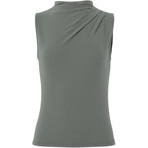 PIECES Pcmadison Sl Draped Top JRS Noos Bc, Castor Gray, XS