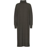 Pieces - MALOU - Gebreide Jurk - Mêlee - Oversized - Midi - Lange Mouwen