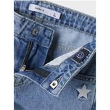 Name It - NKFROSE STRAIGHT EMB JEANS - Licht Blauw - Denim