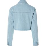 PIECES - Denim Spijkerjas - Lange Mouwen - Klassieke Kraag