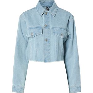 PIECES - Denim Spijkerjas - Lange Mouwen - Klassieke Kraag