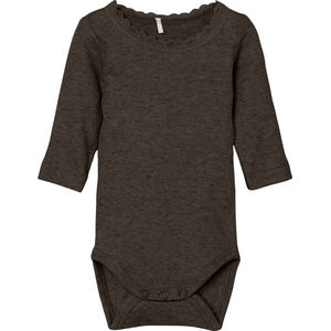 Body - O-hals - Lange Mouwen - Kantdetail - Kindermode