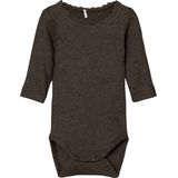 Body - O-hals - Lange Mouwen - Kantdetail - Kindermode
