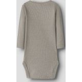 Name It - Lace Romper - Satellite Melange - Ribstof - Lange Mouwen