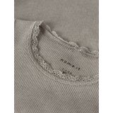 Name It - Lace Romper - Satellite Melange - Ribstof - Lange Mouwen