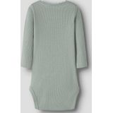 Bodystockings - Slate Gray - Jersey - Drukknopen - Lange Mouwen