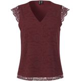 PIECES - OLLINE - Blouseshirt - Effen - Regular Fit - Kant