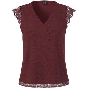 PIECES - OLLINE - Blouseshirt - Effen - Regular Fit - Kant