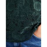 PIECES - OLLINE - Blouseshirt - Effen - Regular Fit - Kant