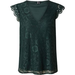 PIECES - OLLINE - Blouseshirt - Effen - Regular Fit - Kant