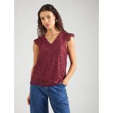 PIECES - OLLINE - Blouseshirt - Effen - Regular Fit - Kant