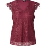 PIECES - OLLINE - Blouseshirt - Effen - Regular Fit - Kant