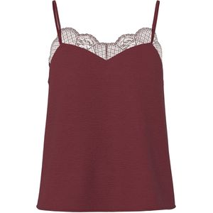 PIECES - PCTIFFANY - Blouseshirt - Wijnrood - Mouwloos