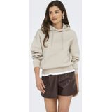 Only - Onlbest Life Hood Swt Noos - Trui - Light Grey Melange