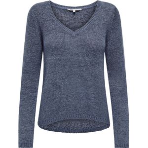 Only - L/S V-hals KNT Noos - Trui - Vintage Indigo - Normale Pasvorm - Lange Mouwen