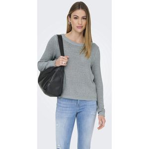 Only - Arona - Gebreide Trui - Grijs - 65% Acryl 35% Polyamide
