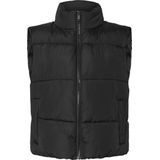 Pieces - Pcbee New Short Puffer Vest - Damesjas - Zwart