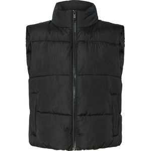 Pieces - Pcbee New Short Puffer Vest - Damesjas - Zwart