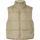 Pieces - Bee New - Pufferjack - Mouwloos - Hoge Opstaande Kraag