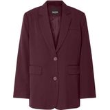 Pieces - Pckamil Ls Loose Blazer - Tawny Port - Dames