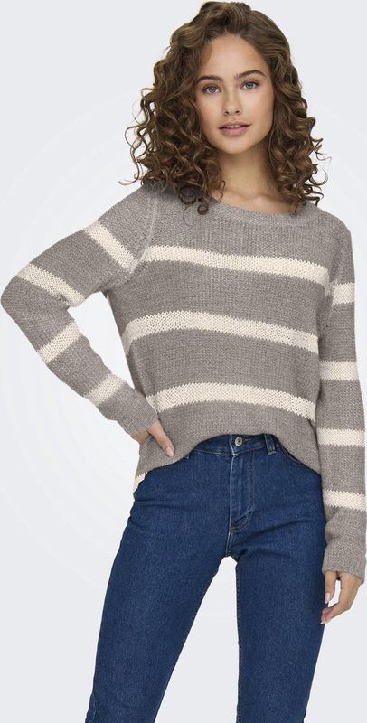 Satellite - Gebreide Trui - Eggnog - Lange Mouwen - Ronde Hals