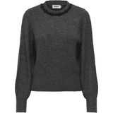 Only - ONLELSA - Gebreide Trui - Medium Grey - Lange Wijde Mouwen