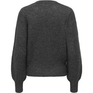Only - ONLELSA - Gebreide Trui - Medium Grey - Lange Wijde Mouwen