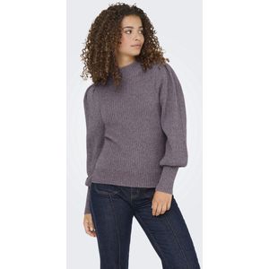 Only - ONLKATIA - Gebreide Trui - Hedge Green - Lange Mouwen - Hoog Gesloten Hals