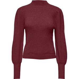 Only - ONLKATIA - Gebreide Trui - Cabernet - Hoge Hals