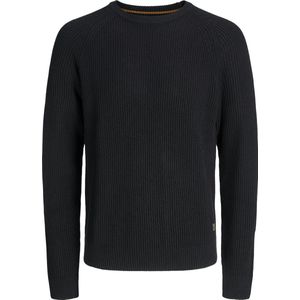 Jack & Jones - Jjpannel Knit Crew Neck - Trui - Zwart